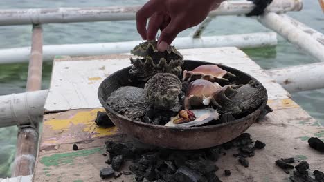 cocción de mariscos en el barco 2