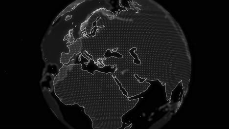 Libanon-Land-Alpha-Für-Die-Bearbeitung-Von-Datenanalyse-Technologie-Globus-Drehung,-Filmisches-Video-Zeigt-Einen-Digitalen-Globus,-Der-Sich-Dreht-Und-Auf-Die-Libanon-Land-Alpha-Vorlage-Für-Die-Bearbeitung-Heranzoomt