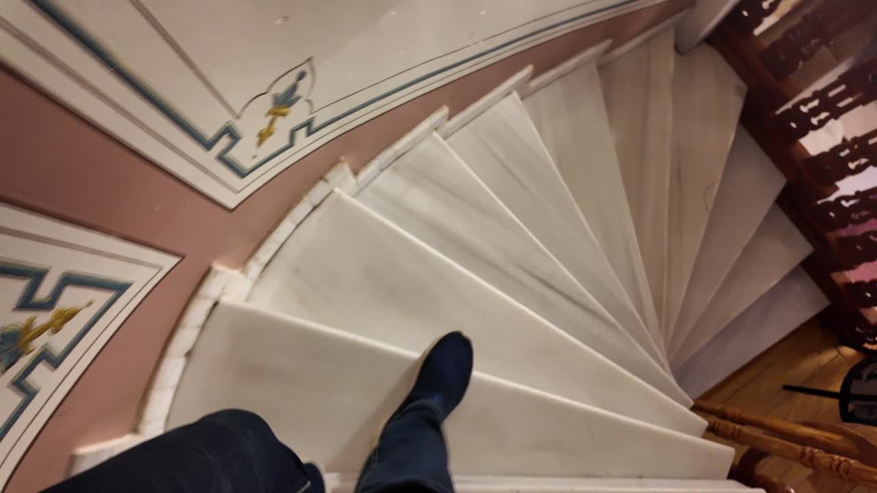 Spiral Staircase in a Historical Building