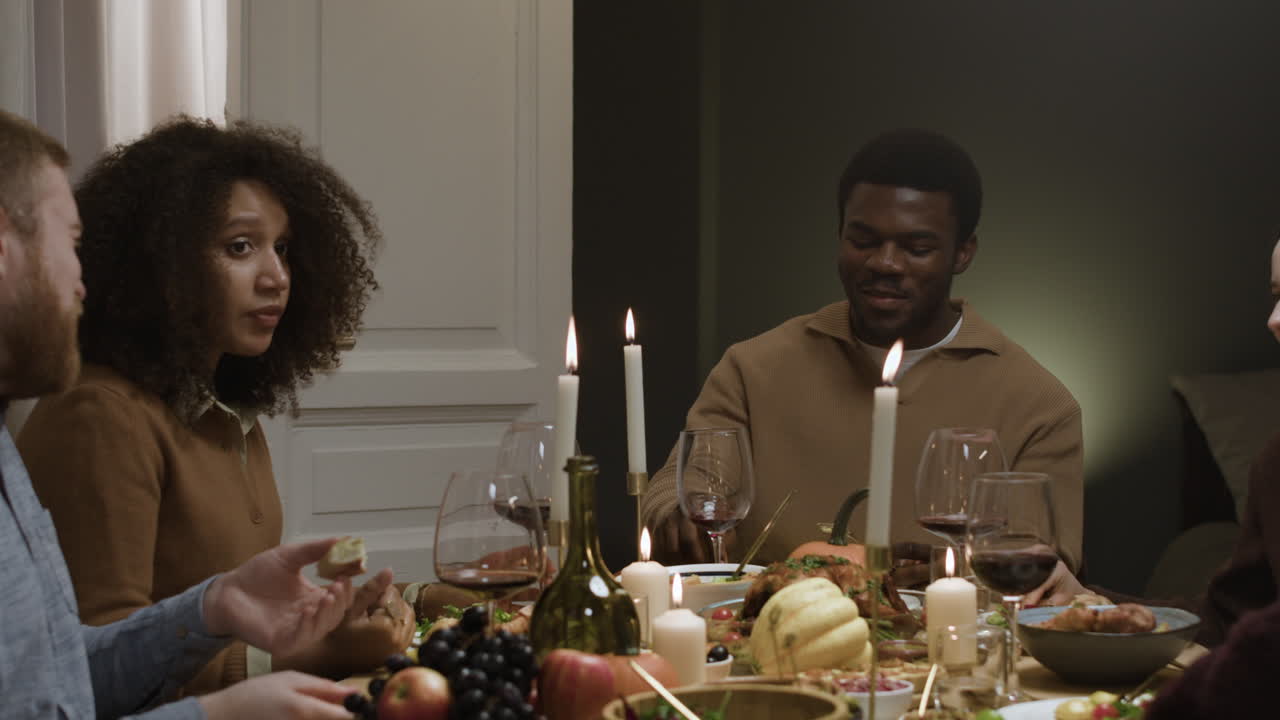 Friends and Family Gathering for Dinner