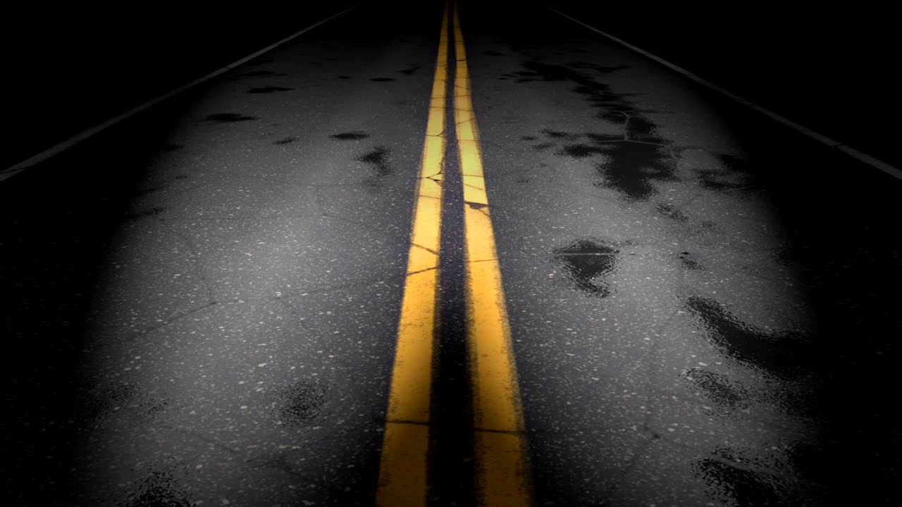 야간 도로 루프, 헤드 라이트