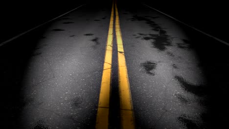 circuito de carretera nocturno, faros