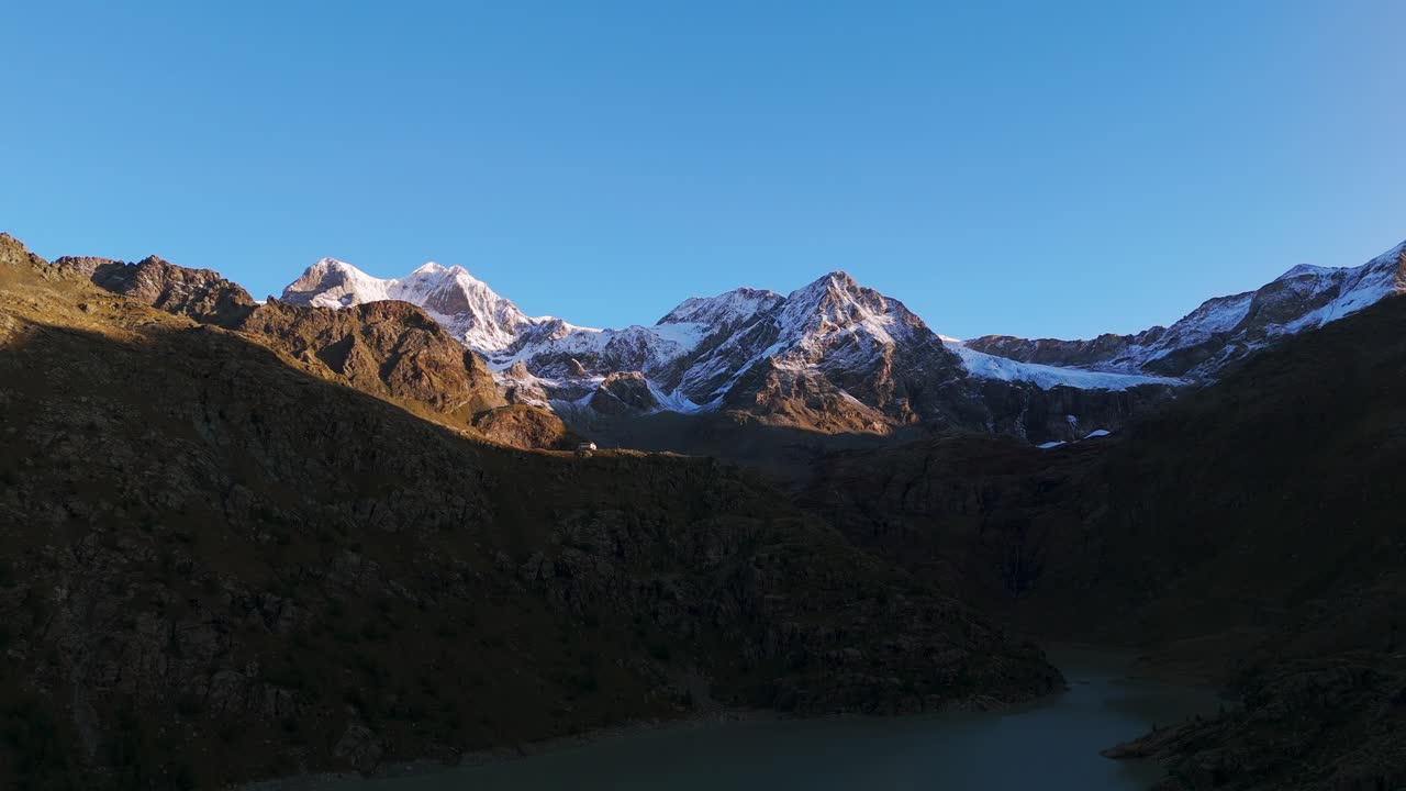 Great natural beauty of Valmalenco mountains in north Italy