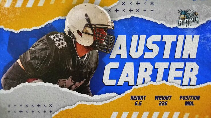Sports player introduction for athlete profiles highlights and energetic videos