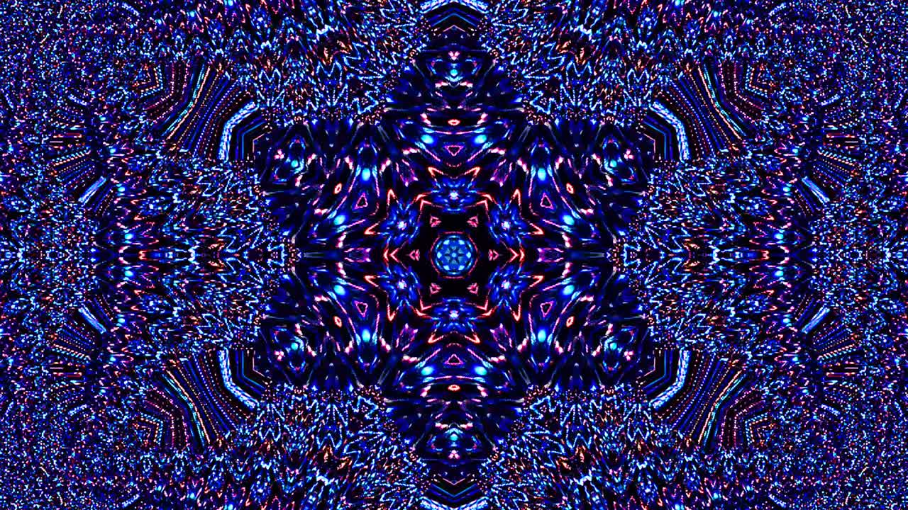 forma de círculo de movimiento de onda de línea, colorido, sobre fondo negro