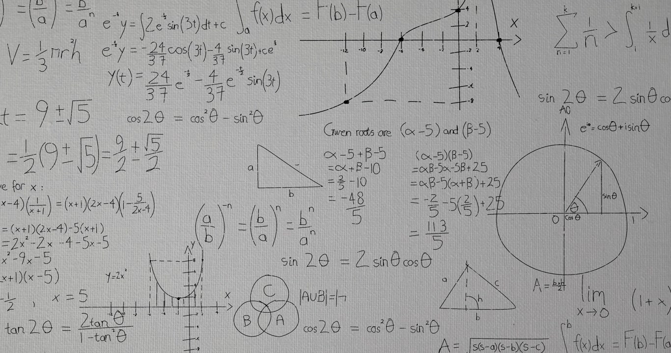 Animation of mathematical formulae and data processing