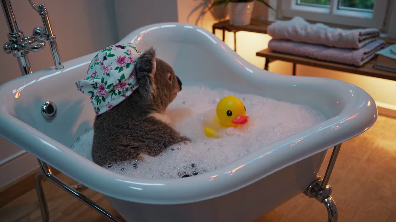 목욕 을 하는 코알라