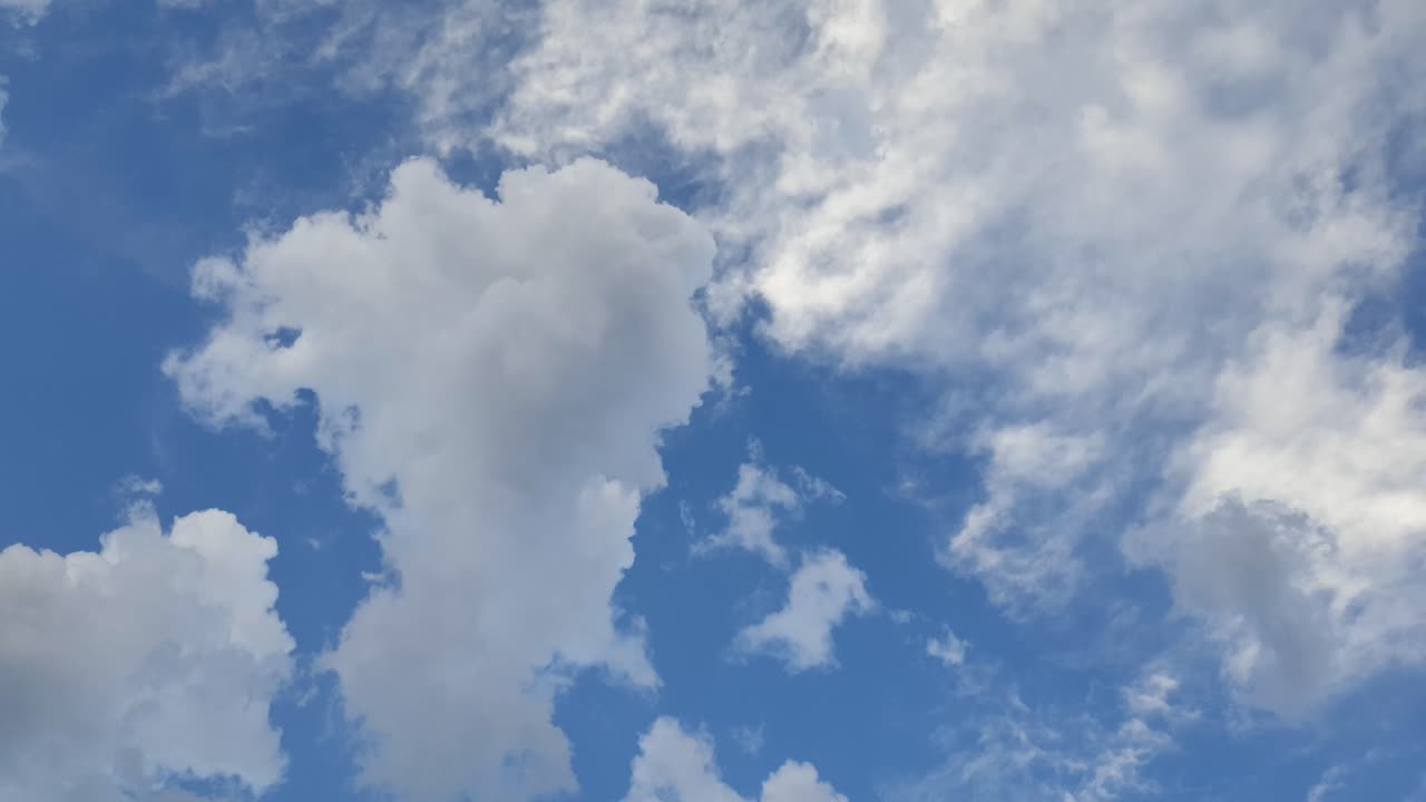 Beautiful epic cloudscape time lapse of summer thunderstorm clouds forming in 4k. Perfect as overlay, background of transition clip. Only minor noise reduction in davinci or neat image needed.