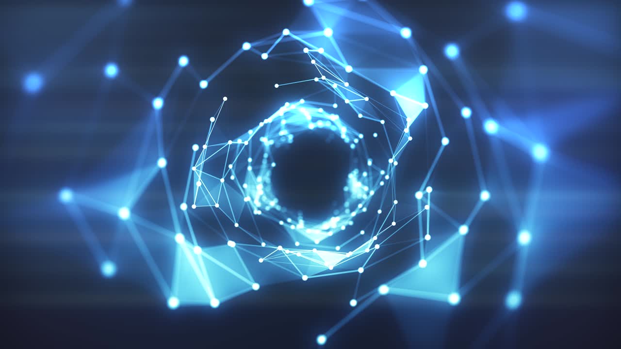 Concept plexus animation shapes loop