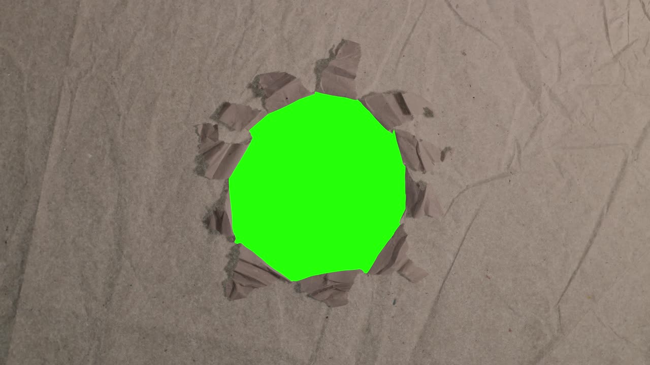 재활용 종이 중앙의 구멍