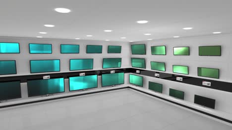 fernseher in einem elektronikgeschäft