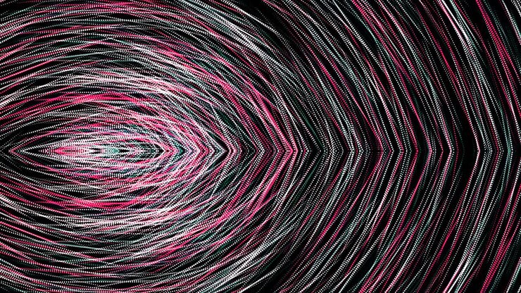 Abstract Colorful Circular Pattern
