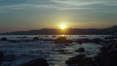 sunset at la cala de mijas, south of spain