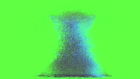 abstract explosion on green screen