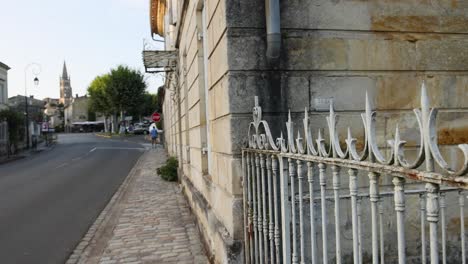 a peaceful street scene in bordeaux, france