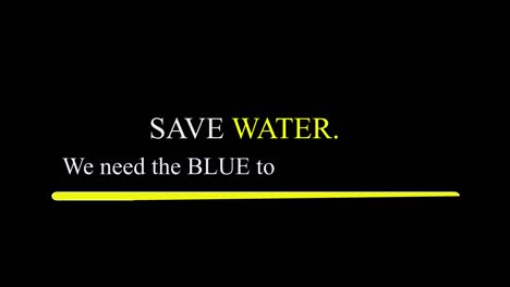 save water campaign - graphical video of water campaign