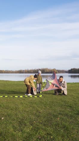 family at the countryside