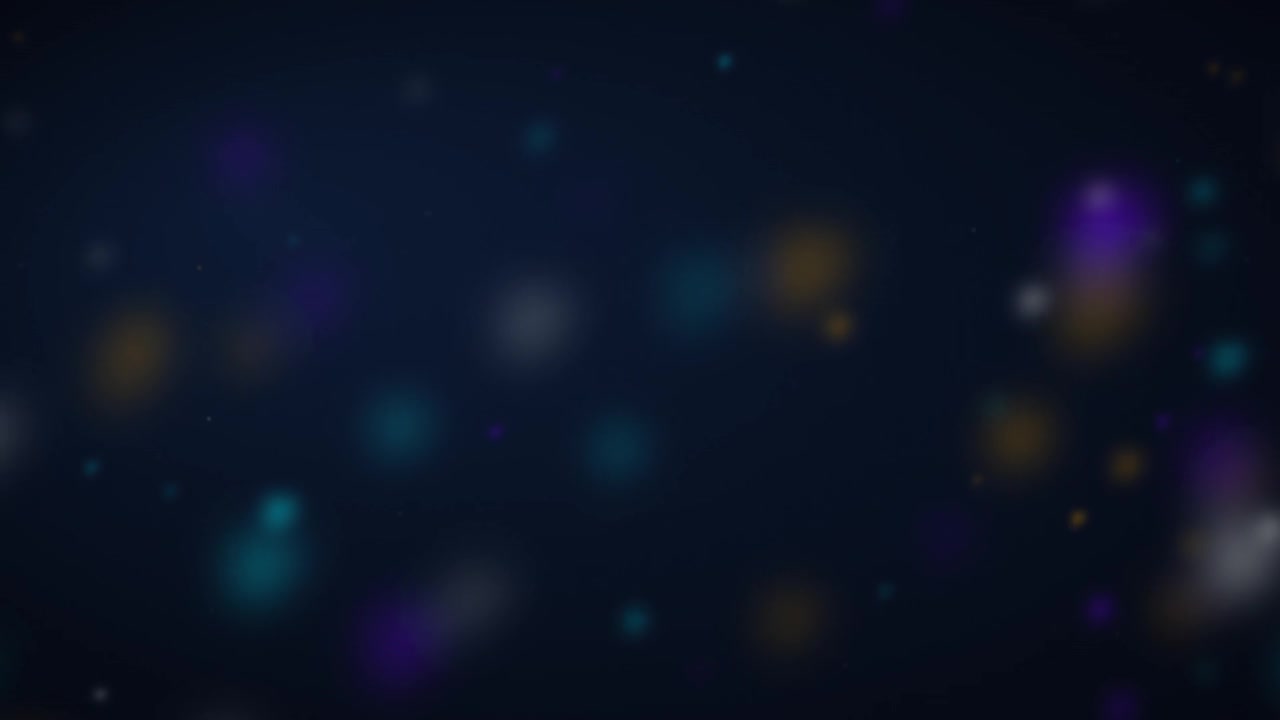 Abstract Background with Floating Colorful Bokeh Light Particles