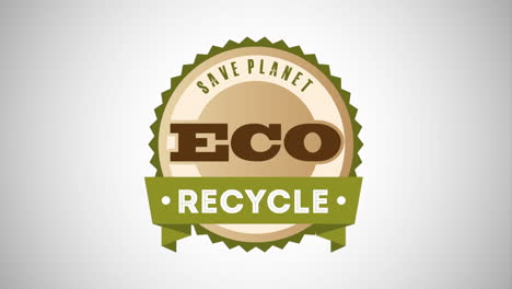 eco-friendly recycling logo