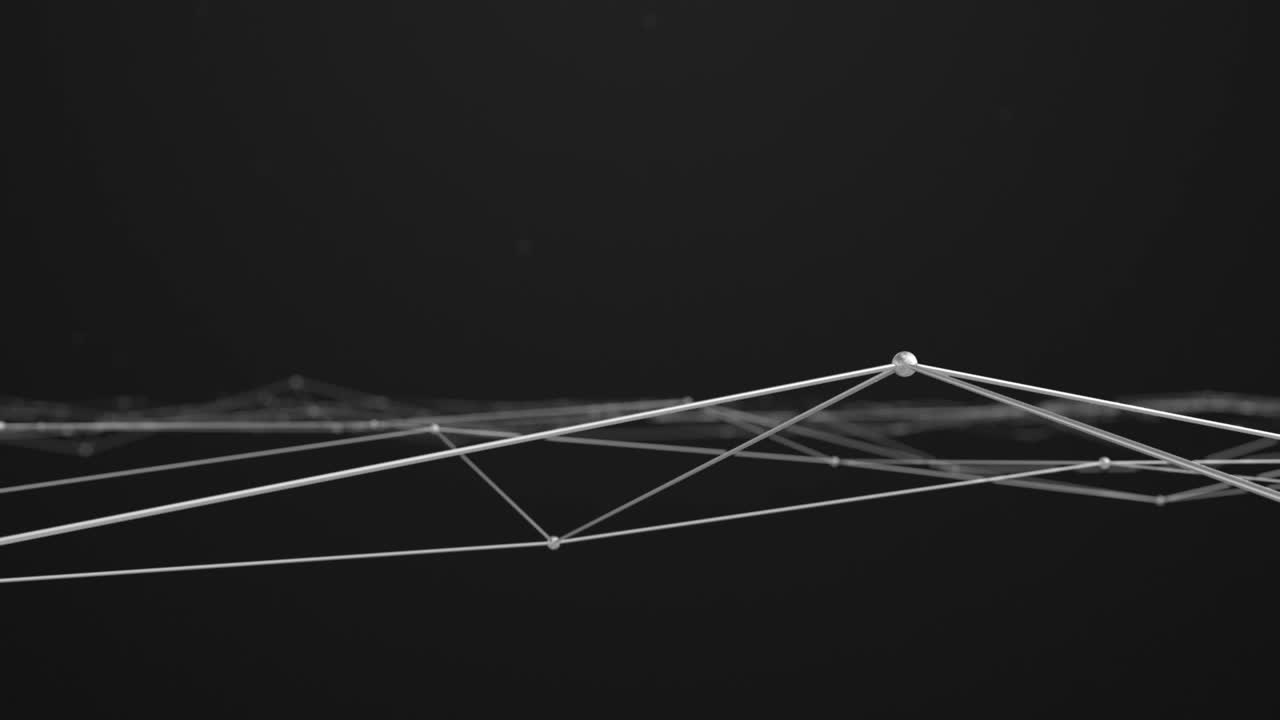 de estructura atómica blanca en bucle