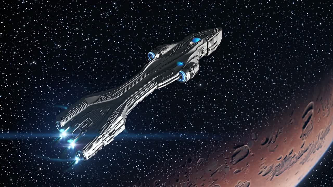 우주에서 우주선