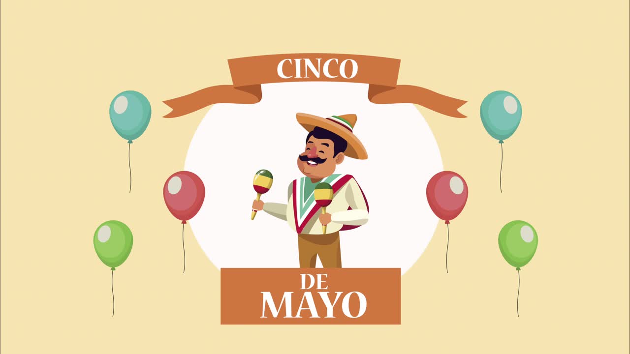 cinco de mayo mariachi playing maracas