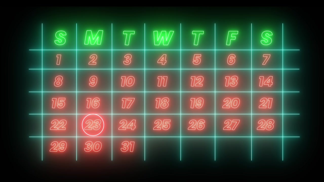 Neonkalender