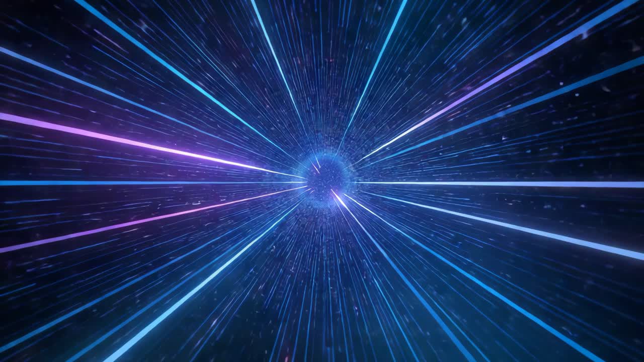 túnel de luz abstracto