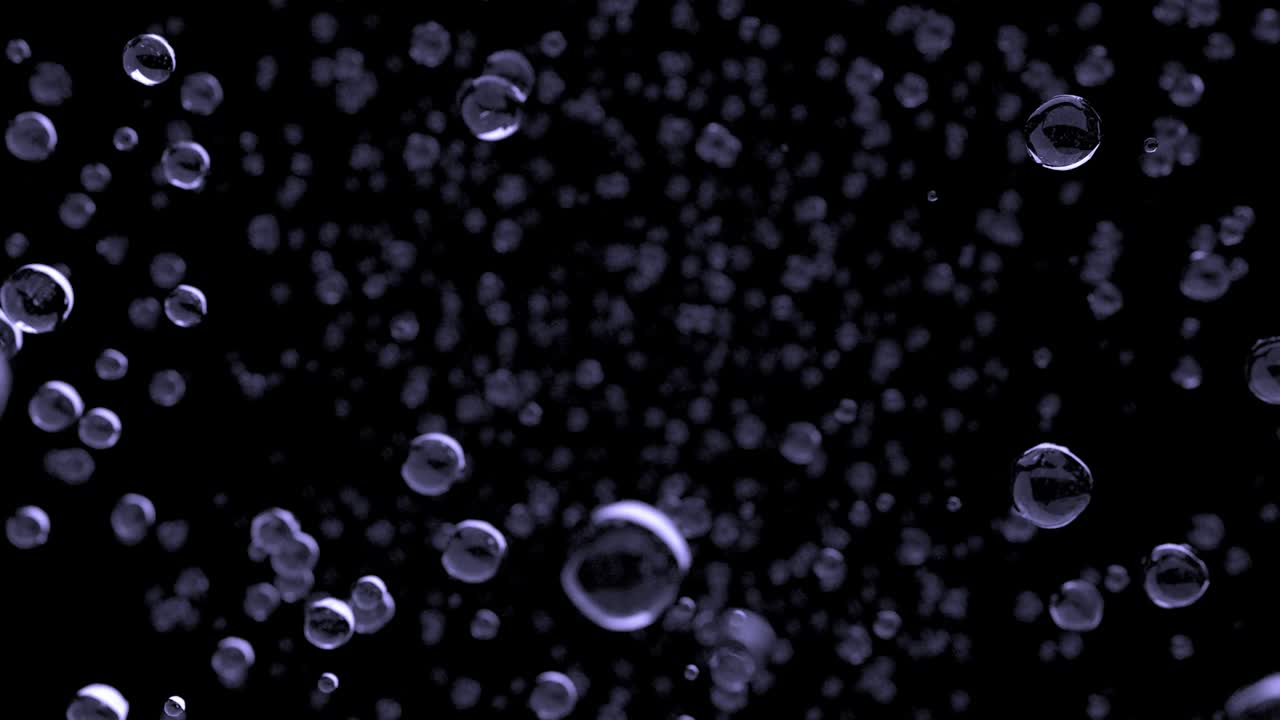 Water droplets rain close up falling DOF slow motion 4K