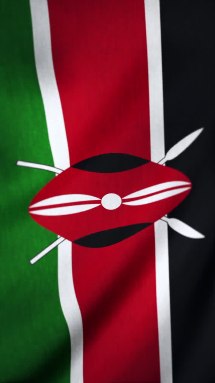 la bandera de la república de kenia