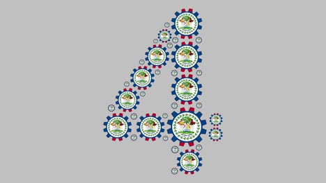 número cuatro de belice