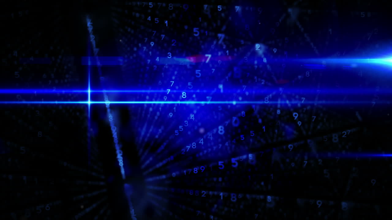 Blue and black glowing code design