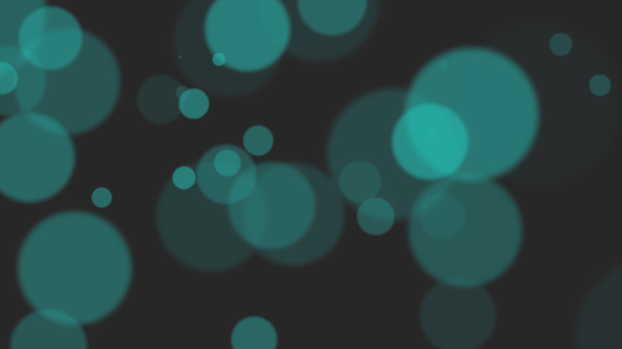 애니메이션 플라이 추상 파란색 보케 및 입자 1