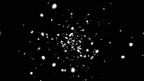 Loop abstract shining gold particles 4k zoom animation motion shimmering christmas glittering