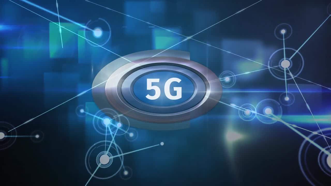 compuesto digital de un botón de 5g