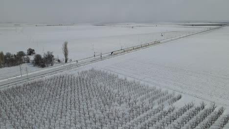 winter high speed train