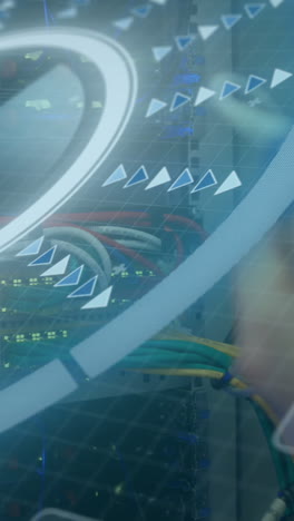 animación de escaneos a través de un servidor de computadora