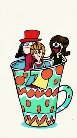 woman in a cup