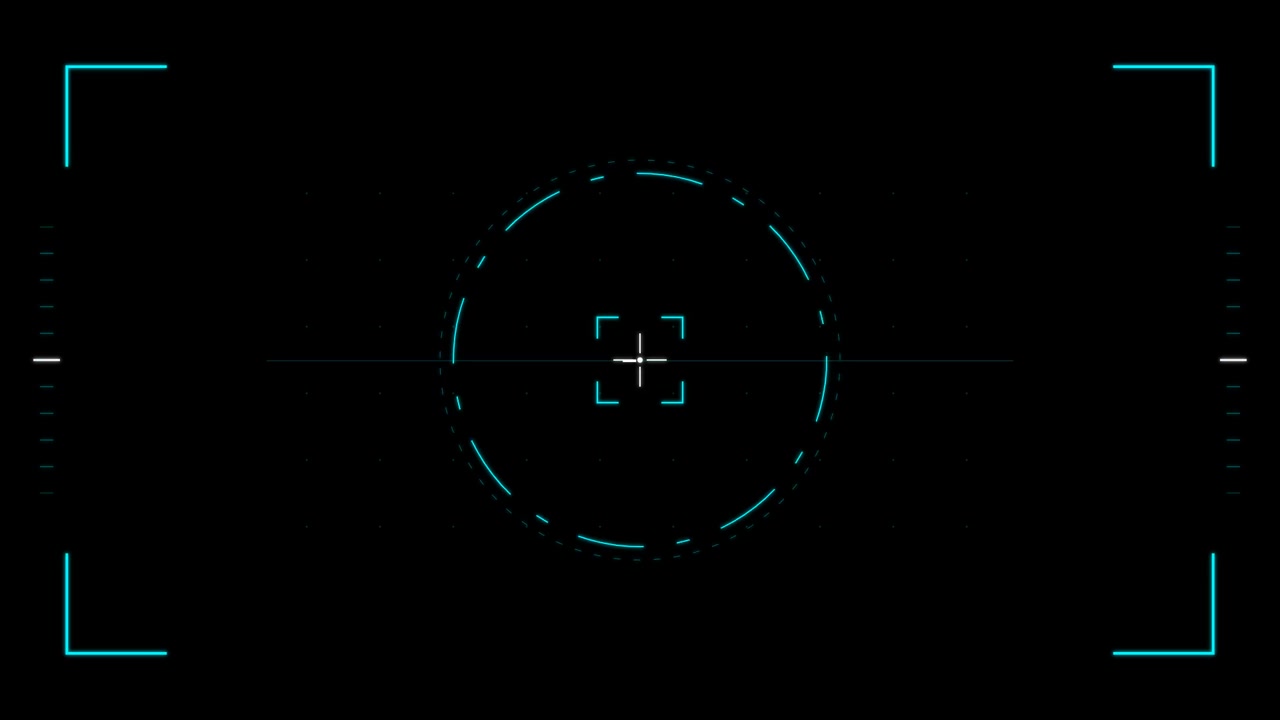 Digital HUD Interface With Targeting Reticle