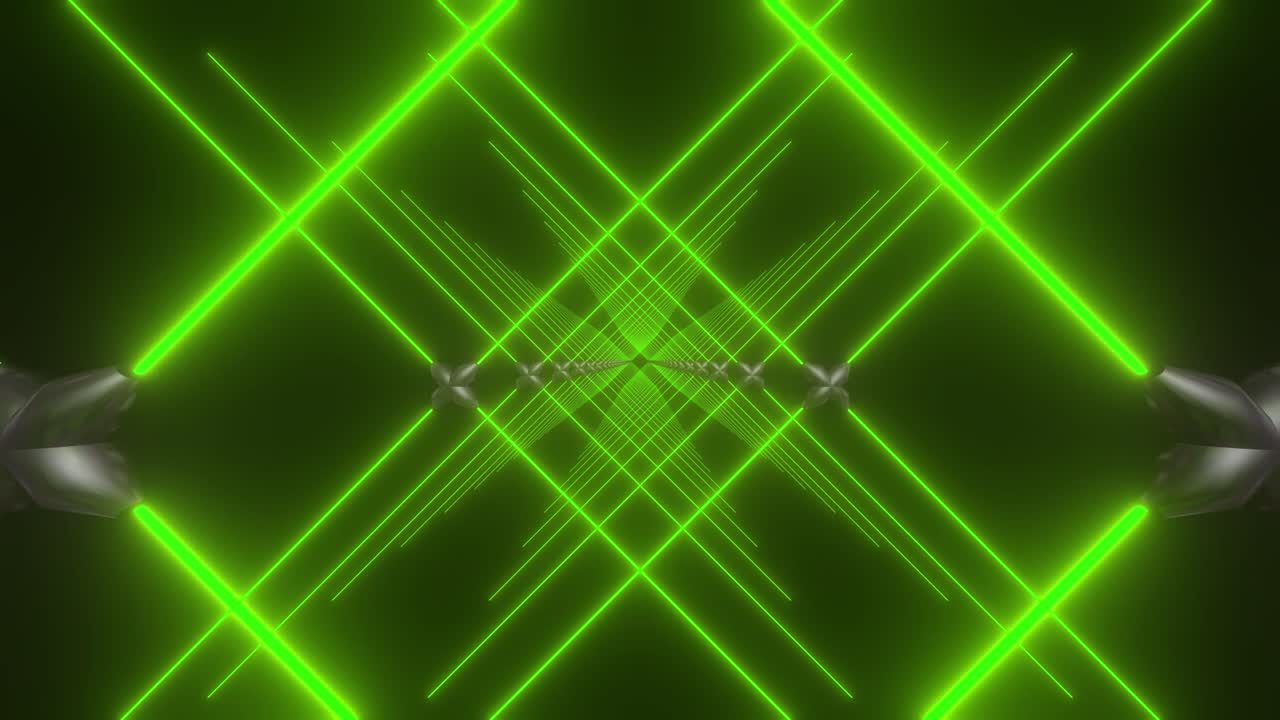 tunnel al neon astratto