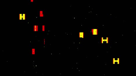 las partículas brillantes naturales superponen el elemento de diseño, el fondo de partículas brillantes 4k uhd, las partículas abstractas fluyen en el fondo, el canal alfa.