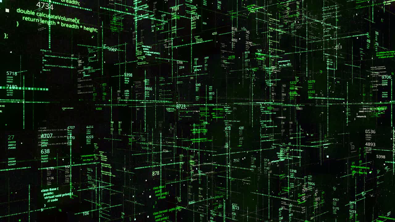 Abstract Digital Code Visualization