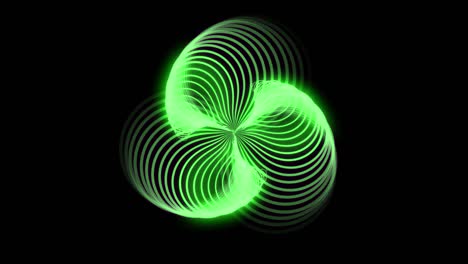 animación de formas geométricas abstractas. un fondo lleno de imaginación y creatividad. el fondo es negro. el color es verde.