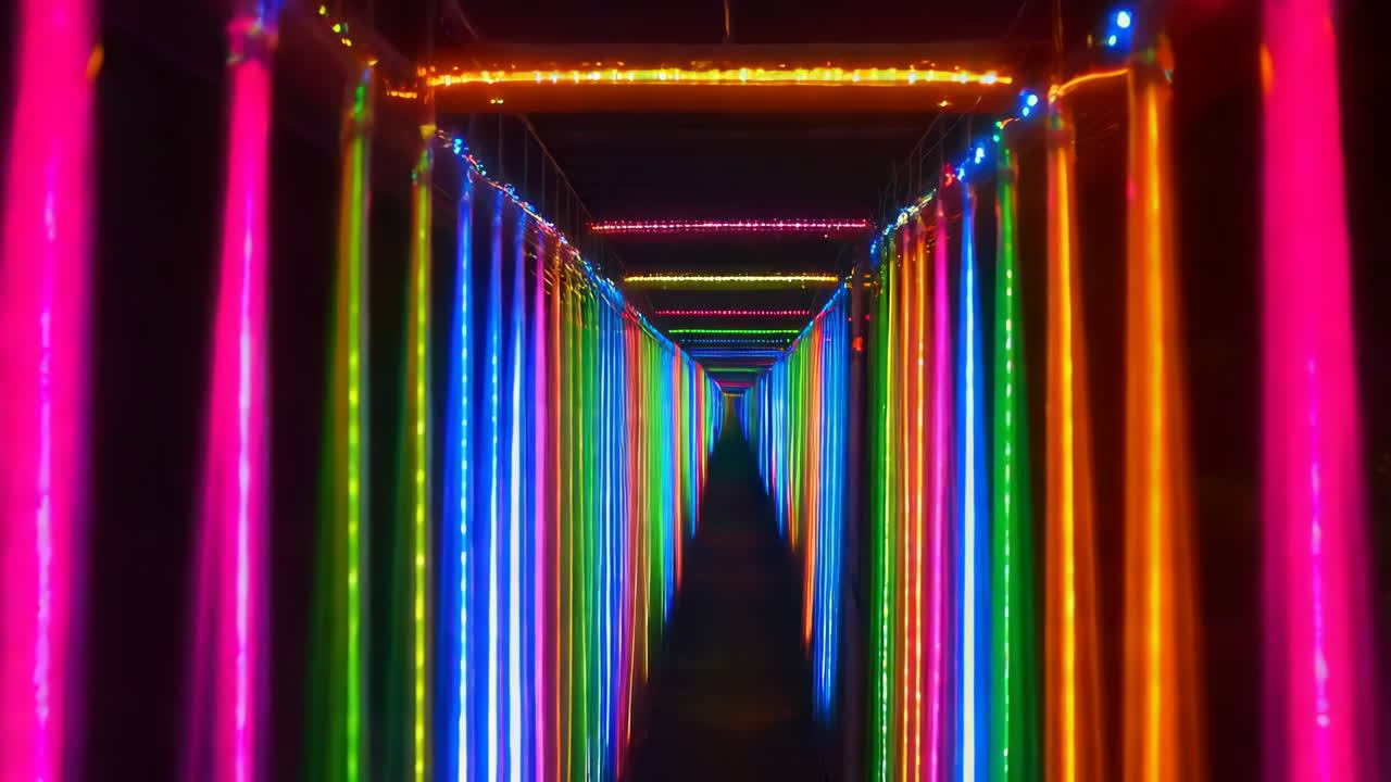 Colorful LED Light Tunnel