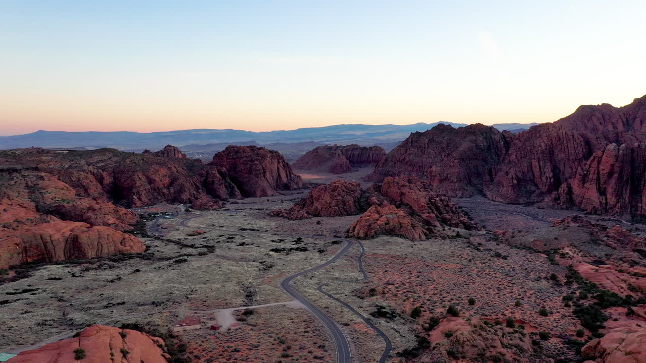 Aerial view of Snow Canyon State Park, Utah, USA