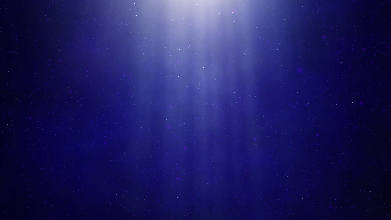 Abstract Blue Light Rays and Particles Background