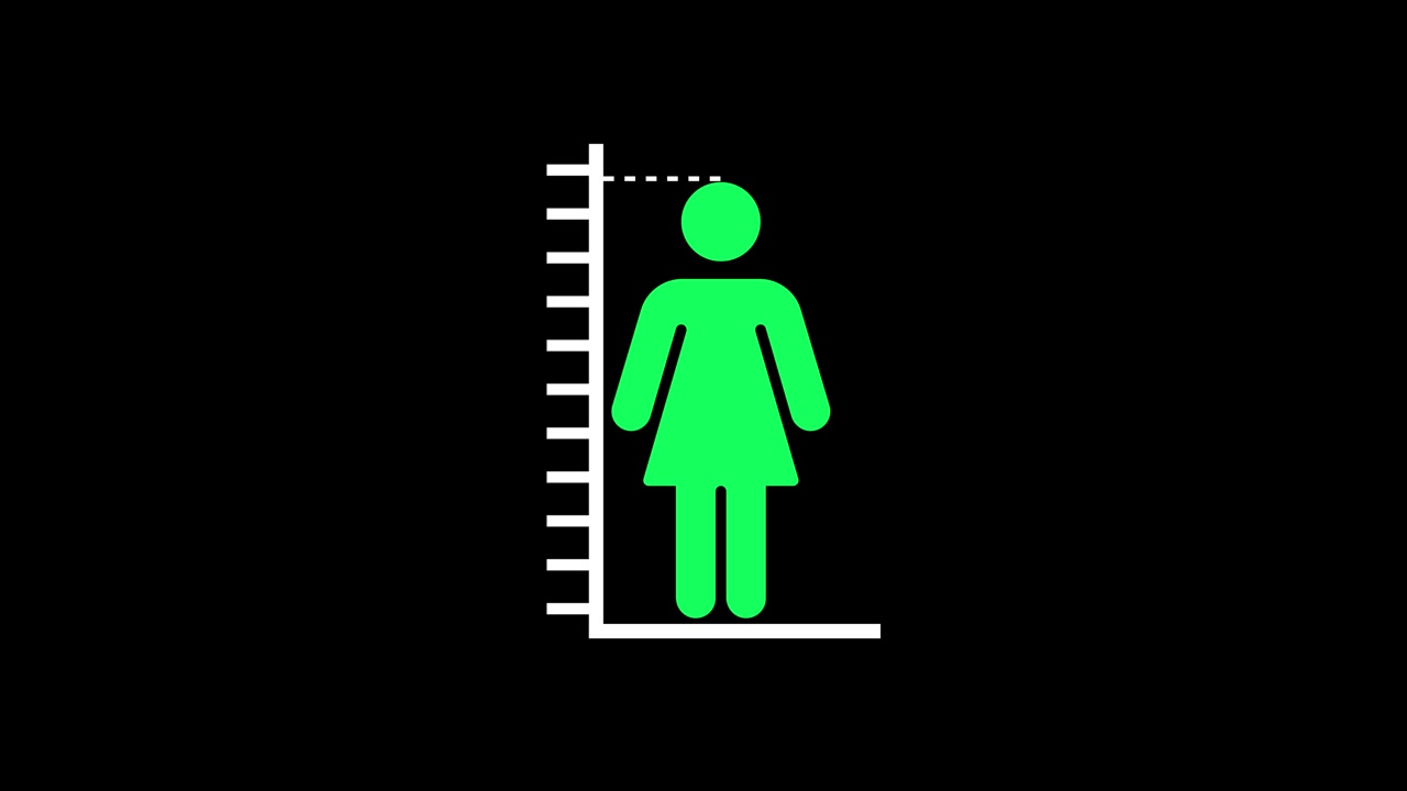 Measuring height of a woman