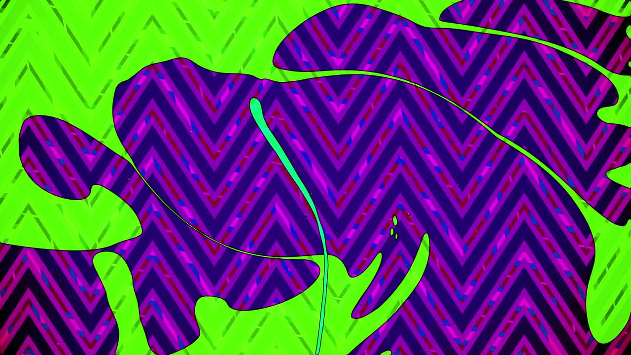 Abstract Psychedelic Liquid and Pattern Background Loop