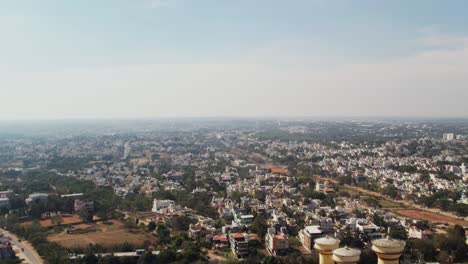 ciudad exterior de mysyru en una vista aérea