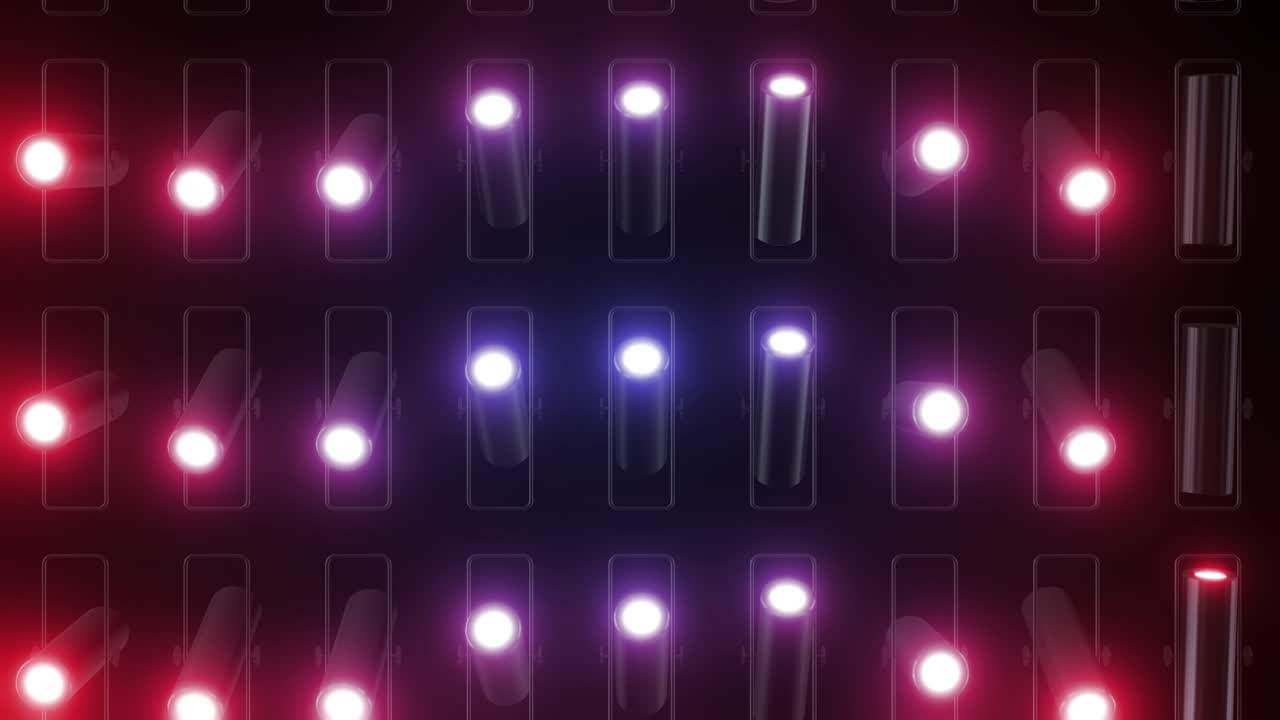 다채로운 무대 조명 패턴